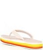 Color:Cloud - Image 3 - Women's Dune Sunset Colorblock Platform Flip Flops