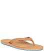 Color:Tan/Dusty Blue - Image 1 - Women's Fields Colorblock Flip Flops