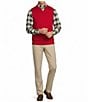 Hart Schaffner Marx Big & Tall Merino Wool Vest, Color:Red - Image 3