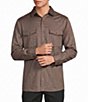 Hart Schaffner Marx 2 Pocket Solid Long Sleeve Dress Shirt - Image 5