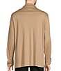 Color:Khaki - Image 2 - Autumnal Equinox Collection Long Sleeve Solid HartSoft Polo