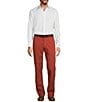 Color:Autumn Leaf - Image 3 - Autumnal Equinox Collection Stretch Waistband Flat Front Chino Pants