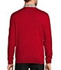 Color:Red - Image 2 - Big & Tall Long Sleeve V-Neck Merino Wool Sweater
