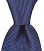 Color:Navy - Image 1 - Big & Tall Oxford Solid Traditional Silk Tie