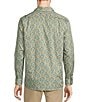 Color:Blue/Green - Image 2 - Botanica Collection Long Sleeve Paisley Sport Shirt