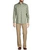 Color:Blue/Green - Image 3 - Botanica Collection Long Sleeve Paisley Sport Shirt