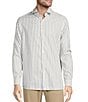 Color:White - Image 1 - Botanica Collection Long Sleeve Stripe Sport Shirt