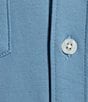 Color:Icy Blue - Image 4 - Botanica Collection Short Sleeve Solid HartSoft Coatfront Shirt