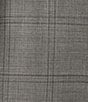 Color:Light Grey - Image 3 - Chicago Classic Fit Flat Front Plaid 2-Piece Suit