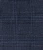 Color:Blue - Image 5 - Chicago Classic Fit Flat Front Plaid Pattern 3-Piece Suit