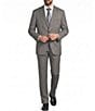 Hart Schaffner Marx Chicago Classic Fit Flat Front Pleated Solid 2-Piece Suit - Image 1