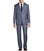 Color:Light Blue - Image 1 - Chicago Classic Fit Flat Front Sharkskin 2-Piece Suit