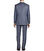 Color:Light Blue - Image 2 - Chicago Classic Fit Flat Front Sharkskin 2-Piece Suit