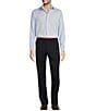 Color:Navy - Image 3 - Chicago Classic Fit Flat Front Solid Dress Pants
