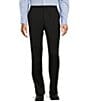 Color:Black - Image 1 - Chicago Classic Fit Flat Front Solid Pattern Dress Pants
