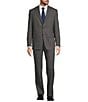 Color:Grey - Image 1 - Chicago Classic Fit Flat Front Stripe 2-Piece Suit