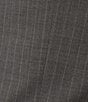Color:Grey - Image 3 - Chicago Classic Fit Flat Front Stripe 2-Piece Suit
