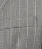 Hart Schaffner Marx Chicago Classic Fit Flat Front Striped Wool 2-Piece Suit - Image 3
