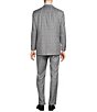 Color:Light Grey - Image 2 - Chicago-Fit Flat-Front Grey Plaid 2-Piece Suit