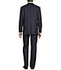 Color:Blue - Image 2 - Chicago Classic Fit Reverse Pleat Plaid Pattern 2-Piece Suit