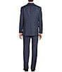 Color:Blue - Image 2 - Chicago Classic Fit Reverse Pleated Plaid 2-Piece Suit