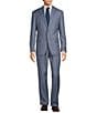 Color:Light Blue - Image 1 - Chicago Classic Fit Reverse Pleated Sharkskin 2-Piece Suit