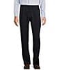 Color:Navy - Image 1 - Chicago Classic Fit Reverse Pleated Solid Dress Pants
