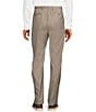 Color:Taupe - Image 2 - Classic Fit Reverse Pleated Twill Pattern Dress Pants