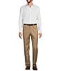Color:Tan - Image 3 - Chicago Classic Fit Flat Front Solid Dress Pants