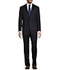 Color:Navy - Image 1 - Chicago Classic Fit Pleated 2-Piece Suit