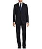 Color:Navy - Image 1 - Chicago Classic-Fit Flat Front Solid 2-Piece Suit
