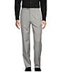 Color:Light Grey - Image 1 - Chicago Classic Fit Flat Front Twill Patterned Dress Pants