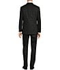 Color:Black - Image 2 - Chicago Classic Fit Flat Front Performance Plaid 2-Piece Suit