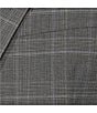 Color:Grey - Image 3 - Chicago Classic Fit Flat Front Performance Tonal Plaid 2-Piece Suit