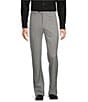 Hart Schaffner Marx New York Modern Fit Light Grey Pre-Tailored Flat Front Super Stretch Solid Dress Pants - Image 1
