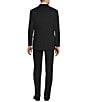 Color:Black - Image 2 - Chicago Classic Fit Flat Front Solid 2-Piece Suit