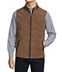 Hart Schaffner Marx Diamond Quilt Pattern Reversible Vest, Color:Camel - Image 1