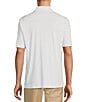 Color:White - Image 2 - HartSoft Luxury Short Sleeve Spread Collar Geo Printed Coatfront Shirt