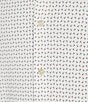 Color:White - Image 4 - HartSoft Luxury Short Sleeve Spread Collar Geo Printed Coatfront Shirt