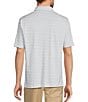 Color:White - Image 2 - HartSoft Luxury Short Sleeve Spread Collar Paisley Coatfront Shirt