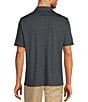 Color:Black - Image 2 - HartSoft Luxury Short Sleeve Spread Diamond Geo Coatfront Shirt
