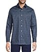 Hart Schaffner Marx Long Sleeve Leaf Print Button Front Shirt - Image 1