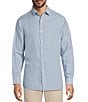 Hart Schaffner Marx Long Sleeve Petal Linen Button Front Shirt - Image 1