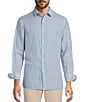 Hart Schaffner Marx Long Sleeve Petal Linen Button Front Shirt - Image 3