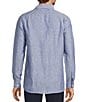 Hart Schaffner Marx Long Sleeve Solid Linen Button Front Shirt - Image 2