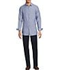 Hart Schaffner Marx Long Sleeve Solid Linen Button Front Shirt - Image 4