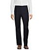 Hart Schaffner Marx Chicago Classic Fit Pleated Solid Dress Pants, Color:Navy - Image 1