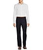 Hart Schaffner Marx Chicago Classic Fit Pleated Solid Dress Pants, Color:Navy - Image 3