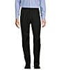 Hart Schaffner Marx Chicago Classic Fit Pleated Solid Dress Pants, Color:Black - Image 1