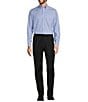 Hart Schaffner Marx Chicago Classic Fit Pleated Solid Dress Pants, Color:Black - Image 3